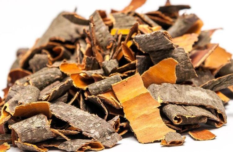 Aspen bark against parasites