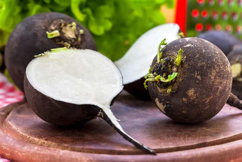 Black radish to combat worms and parasites