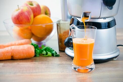 freshly squeezed juice to treat parasites in the body